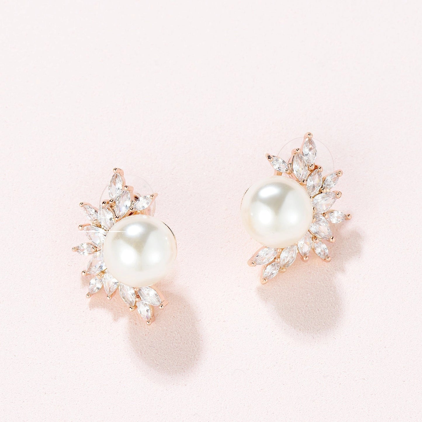 Winter Pearl Cz Earrings